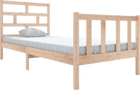 vidaXL Cadru de pat, 100x200 cm, lemn masiv de pin