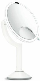Oglindă Simplehuman cu senzor TRIO cu control tactil, albă