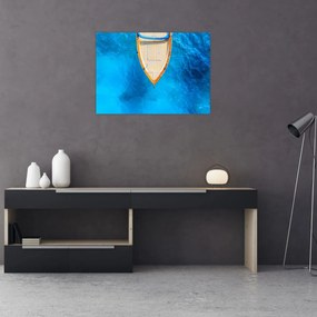 Tablou pe sticlă - Barca de vară (70x50 cm)