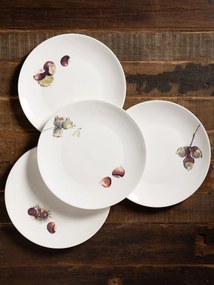 Set 4 farfurii fructe de toamna, D28 cm, Carouge