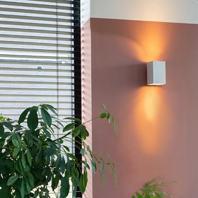 Aplică modernă albă pătrată cu 2 lumini - Sandy