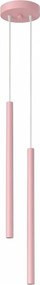 Sollux SL.2130 - Lustra suspendată pe cablu PASTELO 2xG9/8W/230V roz