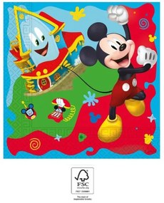 Disney Mickey Rock the House Servețel 20 bucăți 33x33 cm FSC