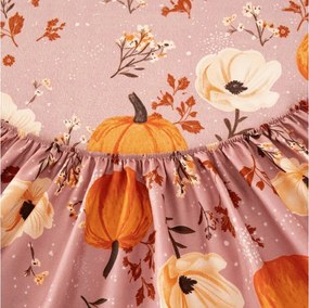 Cearsaf din microfibra PUMPKINS ROSAVIE staroroz 180x200 cm