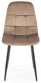 Scaun K417 velvet bej