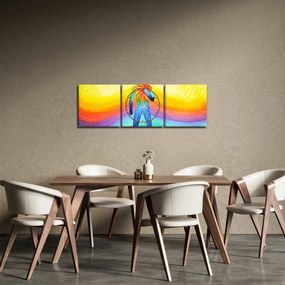Tablou - Forța interioară (cu ceas) (90x30 cm)