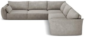 Colțar gri deschis (cu colț variabil) Vanda – Mazzini Sofas