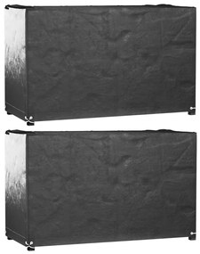 vidaXL Huse mobilă grădină, 2 buc, 8 ocheți, 170x94x70 cm, rectangular