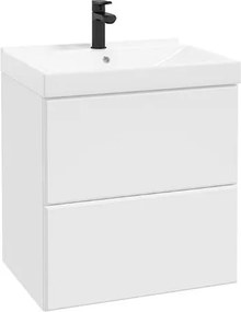 Dulap suspendat pentru lavoar alb mat Defra MO-RE 60 cm