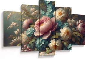 Tablou - Natură moartă cu flori - pictură (150x105 cm)