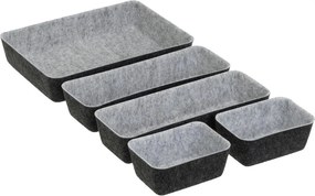 Organizatoare pentru sertare 5 buc. din material textil – Casa Selección