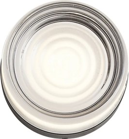 Lampă de perete de design neagră cu sticlă opal IP44 - Michele