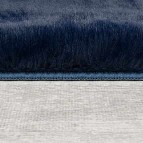 Blană albastru-închis sintetică 120x170 cm Ivy Luxury Fur – Flair Rugs