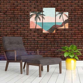 Tablou - Palmieri la mare (90x60 cm)