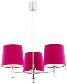Candelabru modern design elegant BOLZANO 3L roz