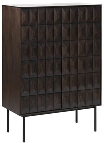 Dulap maro închis 90x130 cm Latina – Unique Furniture