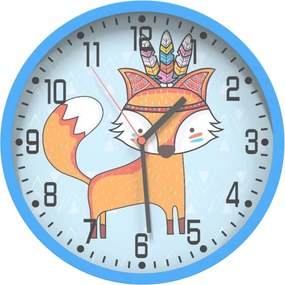 vidaXL Ceas de perete, albastru, Ø25,5 cm, polistiren și sticlă