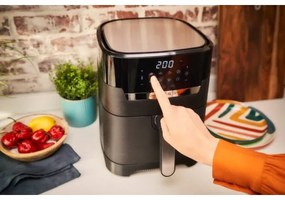 Friteuză cu aer cald 4,2 l EASY FRY&GRILL 2 în 1 1550W/230V negru Tefal