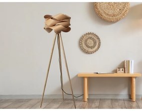 Lampă de podea din lemn, 1xE27/60W/230V, lemn masiv/furnir/frasin