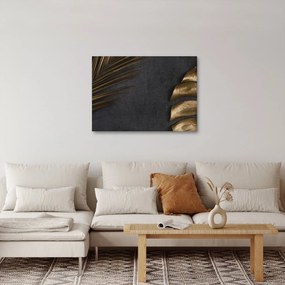 Tablou cu frunze aurii (70x50 cm)