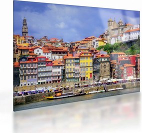 Tablou pe sticlă - Ribeira, Portugalia (70x50 cm)