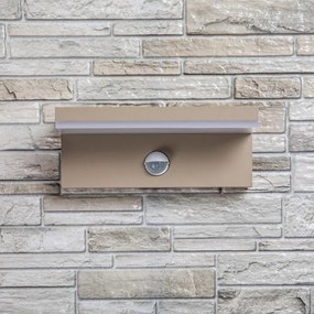 Rabalux 77220 - Lampă de perete LED pentru exterior cu senzor ZARAGOZA 9W/230V IP54 bej