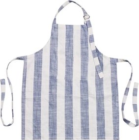 Șorț de copii din bumbac organic albastru, „Ida Stripe”
