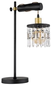 Veioza, lampa de masa design modern COMMA alama mat, negru
