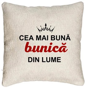 Perna Decorativa Canapea pentru Bunica 9, 40x40 cm, Cu fermoar