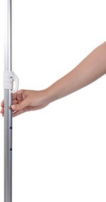 Umbrela de plaja Muhler YL1039, 200x200 cm, Protectie UV, Cadru din otel, Inclinare reglabila, Violet