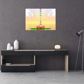 Tablou pe sticlă - Chakrele (70x50 cm)