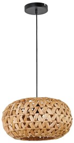 Lustră pe cablu HOSHI 1xE27/20W/230V d. 38 cm cânepă