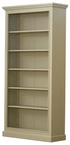 Biblioteca, verde, din lemn de pin cu aspect vintage, single, Lyon