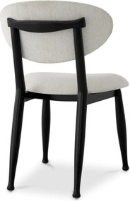 Scaun design elegant LUX Allston, sentier cream/ negru
