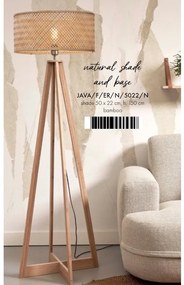 Lampadar eco din bambus Java 4-legs nat/50x22, nat