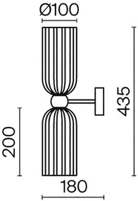 Aplică Maytoni MOD302WL-02CG ANTIC 2xE14/40W/230V auriu/bej