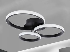 Plafonieră LED 38W/230V, neagră