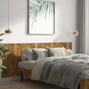 Tablie pat de perete, stejar afumat 240x1,5x80 cm lemn compozit 1, Stejar afumat