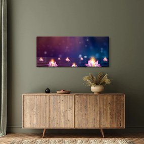 Tablou - Nuferi magici (120x50 cm)