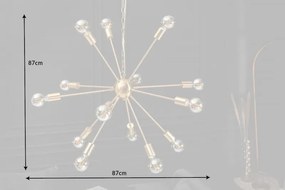 Lustra suspendata cu 14 surse de lumina Sputnik 85cm auriu