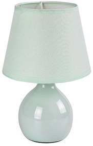 Lampa de masa ceramica si abajur verde Ingrid