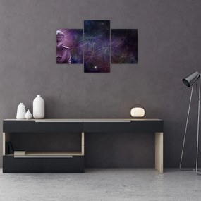 Tablou - Buddha cu florile vieții (90x60 cm)