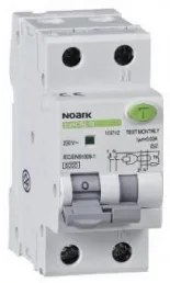 Siguranta automata cu protectie diferentiala 20A P+N, tip AC, 30mA, 4,5kA, Noark
