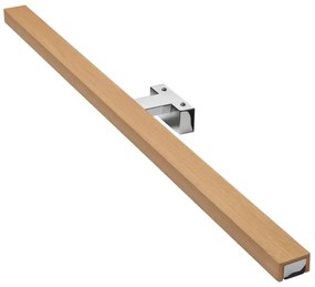 Aplică LED pentru oglindă Brilagi WOODY MIRROR LED/15W/230V IP44 stejar/crom