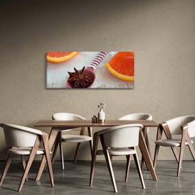 Tablou cu scorțișoară pe linguriță (120x50 cm)