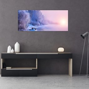 Tablou - Râu înghețat (120x50 cm)