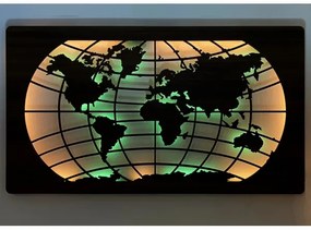 Li-Go 4709/DUB2 - Decorațiune LED de perete RGBW, LED/24W/230V, 125x74 cm, stejar + telecomandă