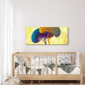 Tablou - Copaci în deal (120x50 cm)