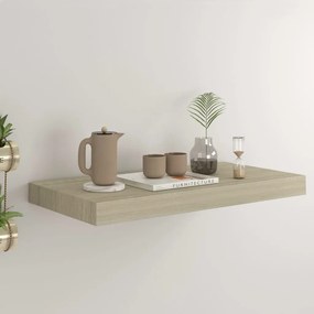 vidaXL Raft de perete suspendat, stejar, 50x23x3,8 cm, MDF