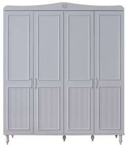 Dulap Juliette 4 Usi 177x60x209 cm , Eleganta Clasica pentru Camera Copiilor